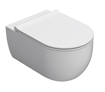 Mode SENZABRIDA® Wall Hung Pan & Soft Close Seat, White